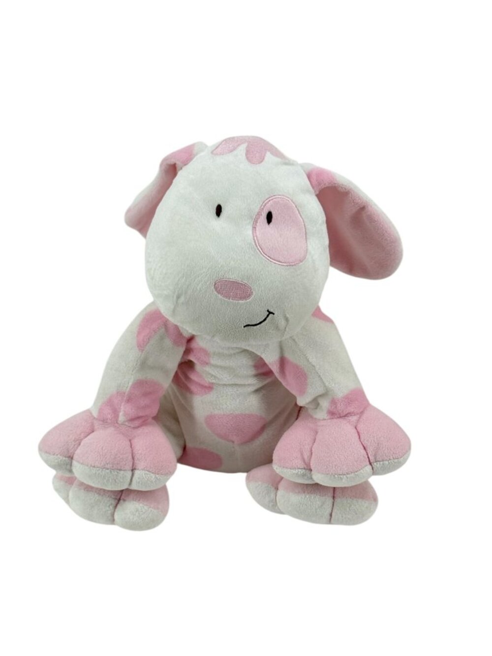 Kids Preferred Pink White Spot Puppy Dog Plush 10" Asthma Allergy Friendly 2005